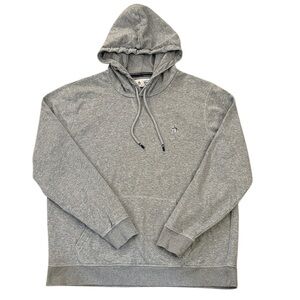 Original Penguin Munsingwear Heather Gray Organic Cotton Blend Hoodie Fleece XL